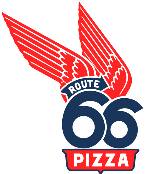 Route 66 Pizza logo.